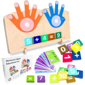 Drewniana zabawka Montessori do liczenia