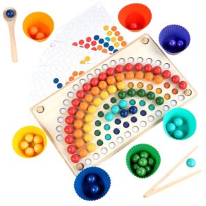Drewniana zabawka Montessori - gra edukacyjna