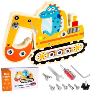 Montessori drewniana deska wkręcana dla dzieci