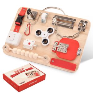 Potatomato Montessori Busy Board – Drewniana zabawka sensoryczna