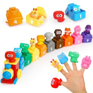 XIAPIA Montessori zestaw pociągów z lalkami